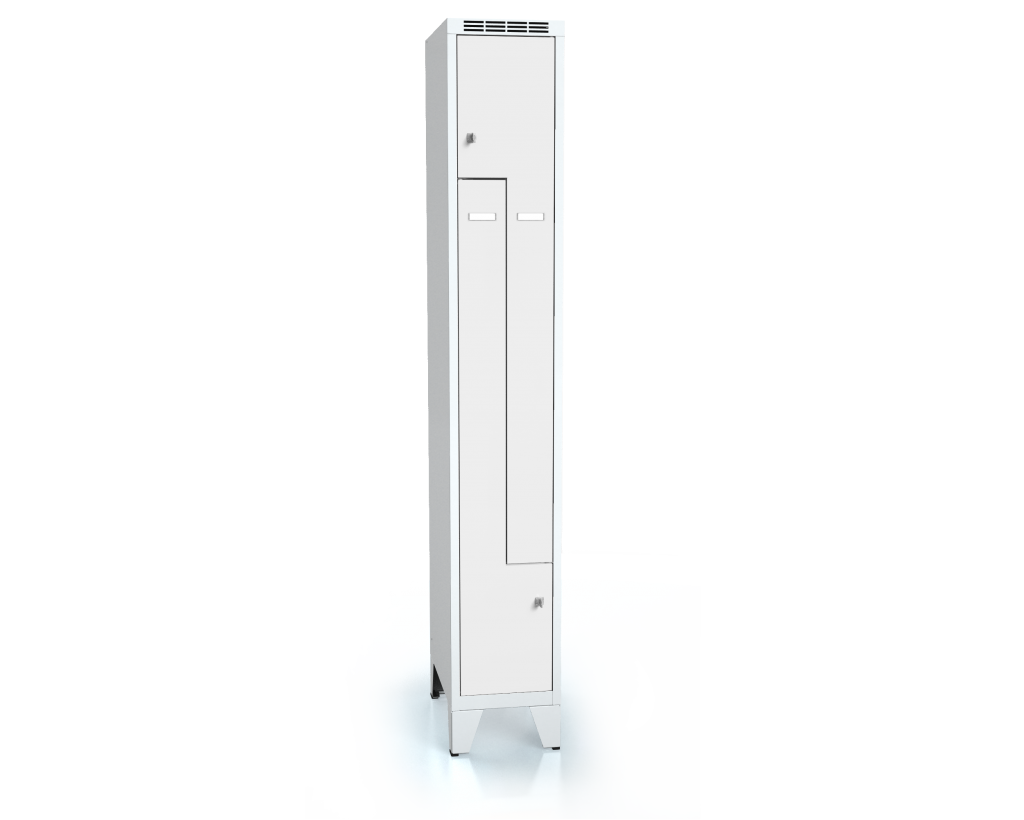 Cloakroom locker Z-shaped doors ALSIN with feet 1920 x 300 x 500